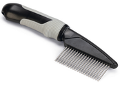 Verzorgingskam Roterende Tanden Grof Zwart/Grijs - 21x5,5x3 cm