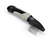 Klittenkam Zwart/Grijs - Middel - 19x5x2 cm Klittenkam Zwart/Grijs - Middel - 19x5x2 cm