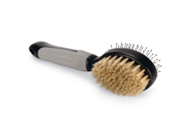 Combi Borstel Zwart/Grijs - Klein - 21x6x6 cm
