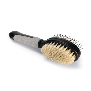 Combi Borstel Zwart/Grijs - Groot - 22,5x6,5x7,5 cm