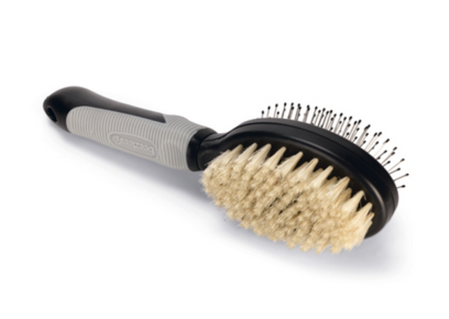 Combi Borstel Zwart/Grijs - Groot - 22,5x6,5x7,5 cm