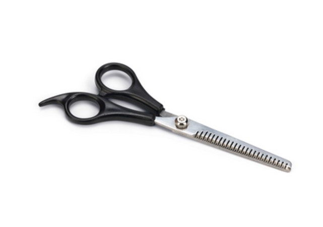 Effileerschaar Zwart - 17x6x1 cm