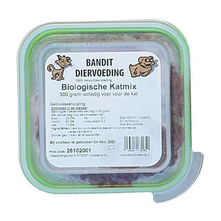 Bio Vleesmix Kat 300 gram