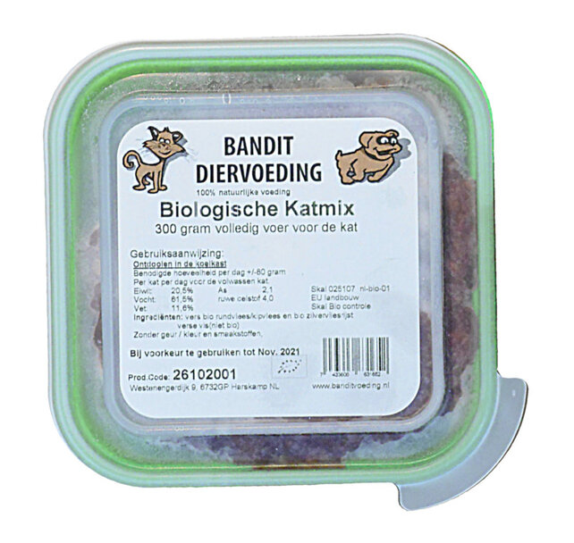 Bandit Bio Vleesmix Kat 300 gram