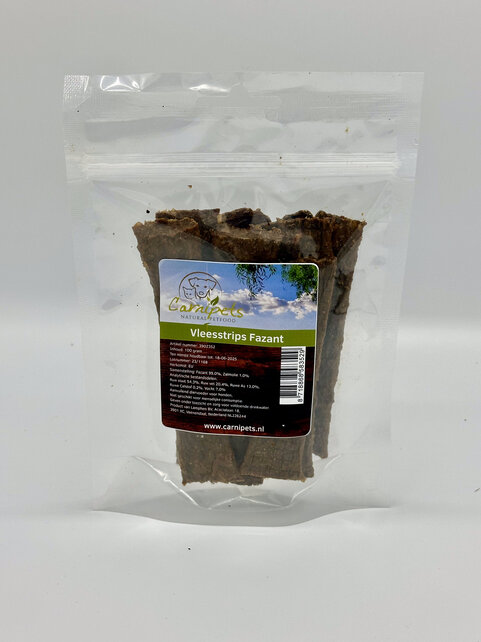 Vleesstrips Fazant 100 gram