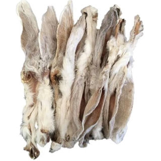 Konijnenoren gedroogd met haar 350 gram