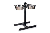 Standaard - Dinerset Hond - Zwart - 20 cm
