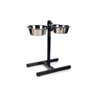 Standaard - Dinerset Hond - Zwart - 20 cm