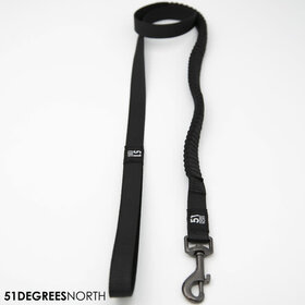 51 - Wanderful - Leash - Nylon - Bungee - Black - 200x2 cm
