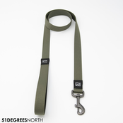 Wanderful - Leash - Nylon - Flat - Khaki - 180cmx12mm Wanderful - Leash - Nylon - Flat - Khaki - 180cmx12mm