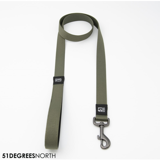 Wanderful - Leash - Nylon - Flat - Khaki - 180cmx12mm