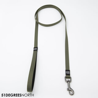 51 - Wanderful - Leash - Nylon - Flat - Khaki - 200cmx12mm