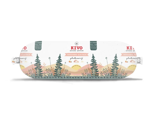 Gestoomde Kip & Zalm 600 gram