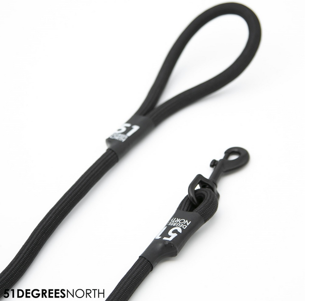 Wanderful - Leash - Rope - Black - 120cmx12,5mm