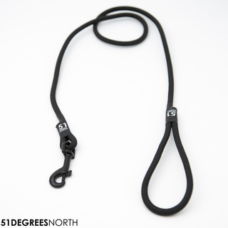 Wanderful - Leash - Rope - Black - 120cmx8mm