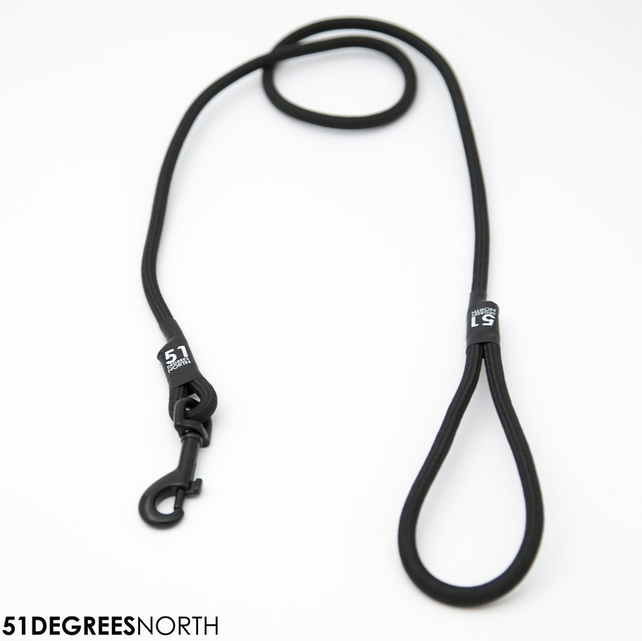 Wanderful - Leash - Rope - Black - 120cmx8mm