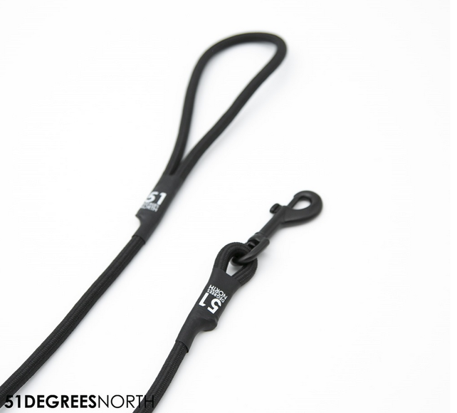 Wanderful - Leash - Rope - Black - 120cmx8mm