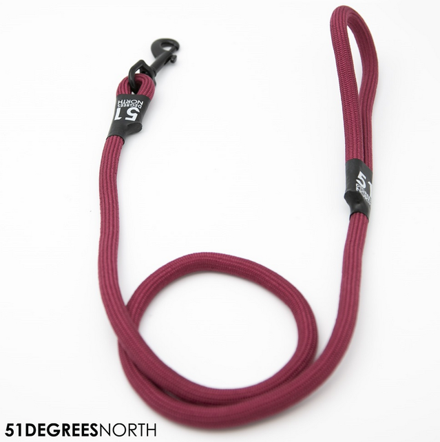 Wanderful - Leash - Rope - Burgundy - 120cmx12,5mm