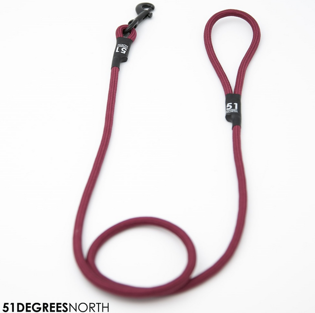 Wanderful - Leash - Rope - Burgundy - 120cmx8mm