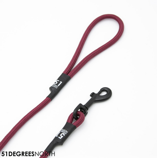 Wanderful - Leash - Rope - Burgundy - 120cmx8mm
