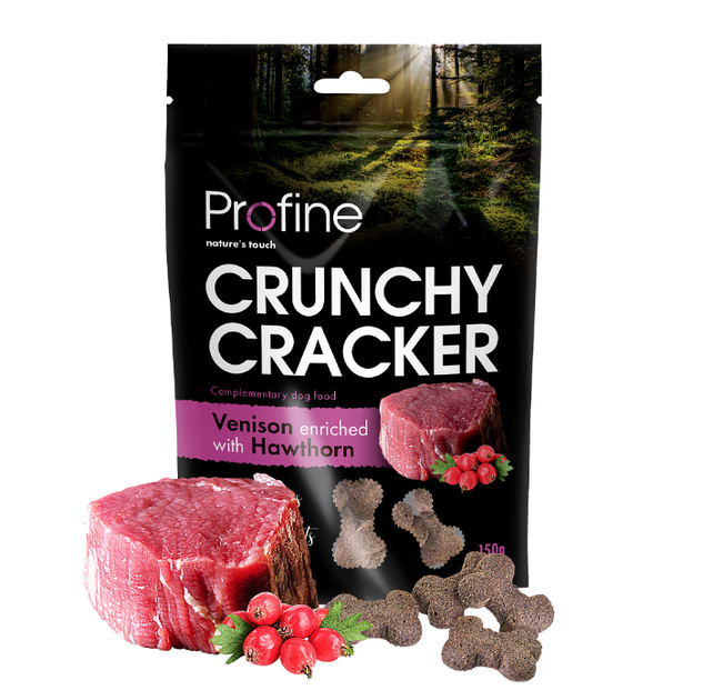 Crunchy Cracker Venison & Hawthorn 150 gram Crunchy Cracker Venison & Hawthorn 150 gram