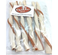 Kauwrol met Zalm & Buffelhuid 25 cm x 6 stuks