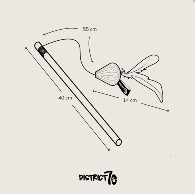 District 70 SMASH Kartonnen Kattenhengel 40 x 55 x 14 cm (zwart)