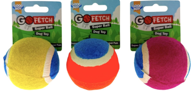 Good Boy Go Fetch Rubberbal 65 mm (kleur assorti)