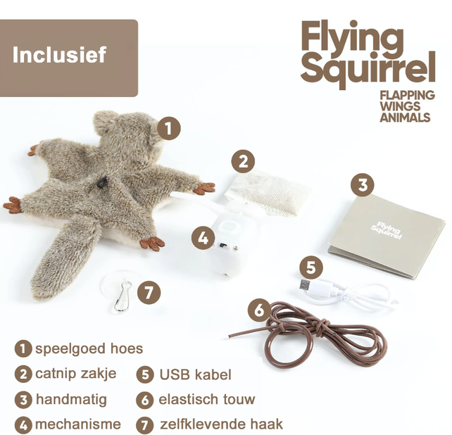Petfuture Flapping Animals USB Squirrel (EEKHOORN)