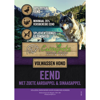 Graanvrij Volwassen Hond Eend 2 kg