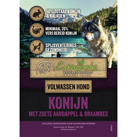 Graanvrij Volwassen Hond Konijn 12 kg