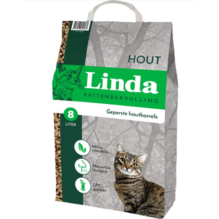 Kattenbakvulling houtkorrel 8 liter