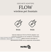 FLOW 2.2 L - Draadloze drinkfontein - Wit