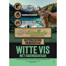 Connoisseur Cat Volwassen Witte Vis met Haringkaviaar 1,5kg