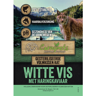 Connoisseur Cat Volwassen Witte Vis met Haringkaviaar 1,5kg