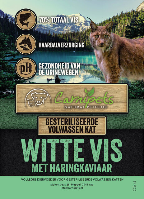 Connoisseur Cat Volwassen Witte Vis met Haringkaviaar 1,5kg