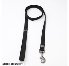 Wanderful - Leash - Nylon - Flat - Black - 120cm x 20mm