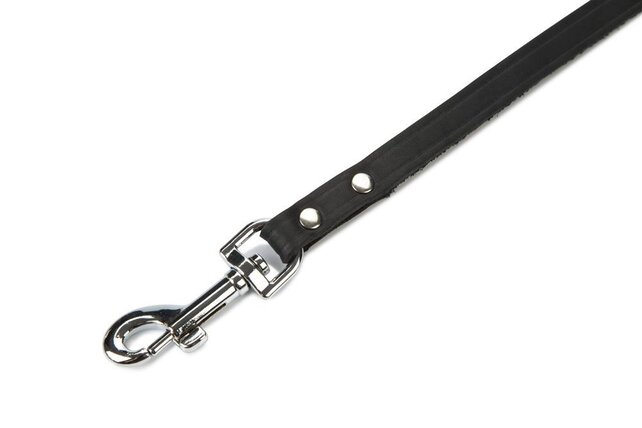 Hondenriem Geniet Zwart 200 cm × 12 mm