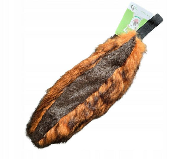 AKTIE!! Hondenspeelgoed staart 30cm met touw van binnen