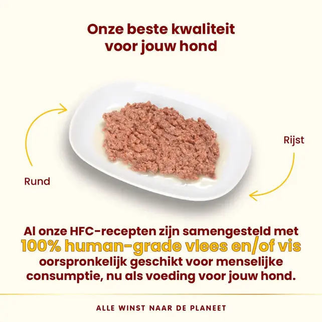 HFC Natvoer Hond Rundvlees Blik  290 gram