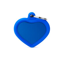 Penning Aluminium Blue Heart Blue Rubber