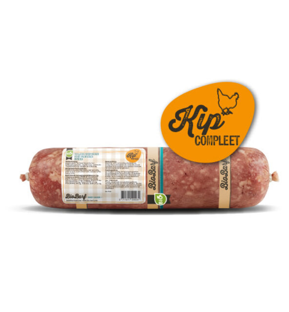 Biologische Kip compleet worst 500gr