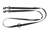 Wanderful - Training Leash - Nylon - Flat - Black - 200cm x 20mm