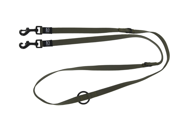 Wanderful - Training Leash - Nylon - Flat - Kakhi - 200cm x 20mm