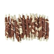Rawhide roll sticks lam en vis 25 stuks