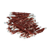 Braaaf rawhide roll sticks rund en vis 25 stuks