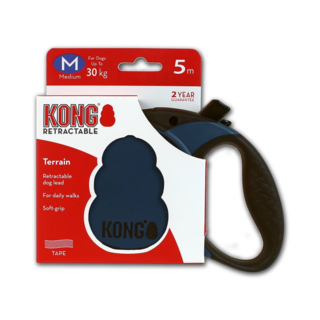 Retractable Leash - Terrain Blauw M