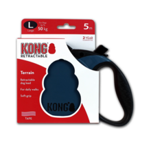 Retractable Leash - Terrain Blauw L