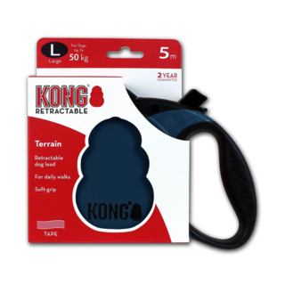 Retractable Leash - Terrain Blauw L