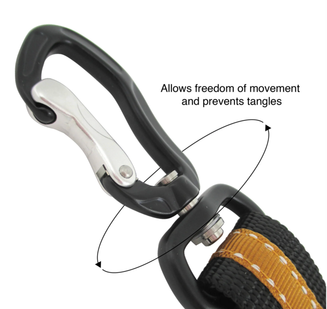 Direct to Seatbelt Swivel Tether - Blauw